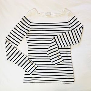 H&M striped long sleeve top